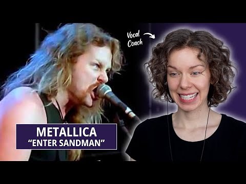 Finally watching Metallica perform "Enter Sandman" LIVE - Vocal Analysis and Reaction