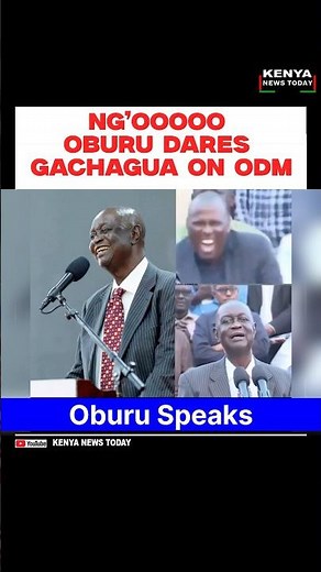 “THEY THOUGHT UDA COULD ABSORB ODM!” — OBURU FIRES BACK AT GACHAGUA