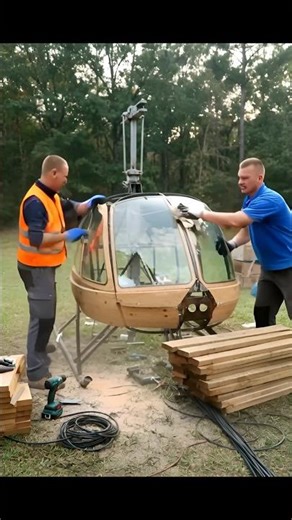 “I Built a Helicopter Garden House Unbelievable Transformation!” #short #aitransformation #ai