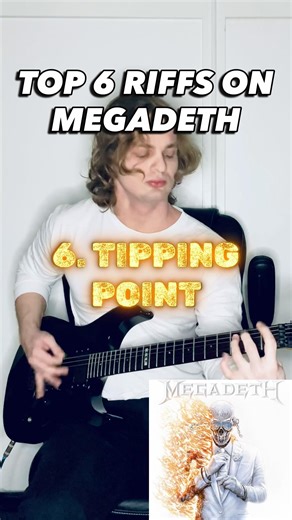 Top 6 Riffs on Megadeth #megadeth #metal #rock #guitar #electricguitar #music