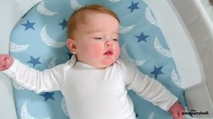 The Peanutshell Baby Bassinet Sheets 4-Pack for Girl or Boy - Soft, Oval & Fitted Baby Girls or Boys Sheet, Rectangle, Fitted Covers for Crib, Halo Bassinet Mattress - Soft Cloud