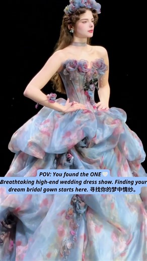 A Medieval Fairy Wedding Dress Owns the Bridal Runway #WeddingInspo #WeddingDress #shorts