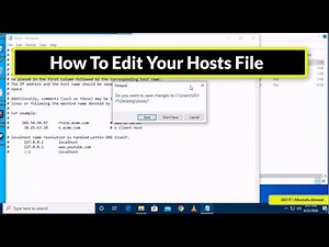 How To Edit Your Hosts File In Windows 10