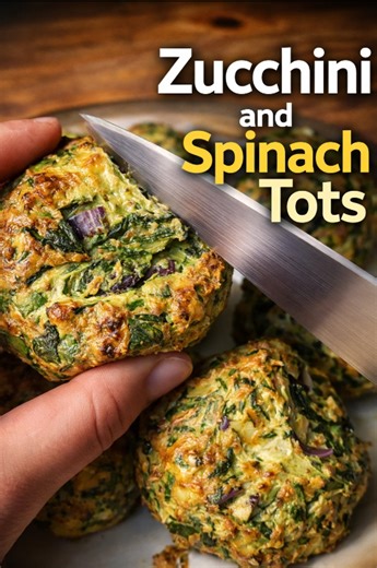 Zucchini and spinach tots recipe