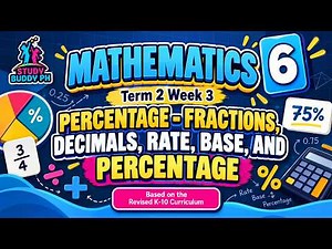 Math 6 Term 2 Week 3: Percentage – Fractions, Decimals, Rate, Base, and Percentage