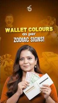 Which zodiac sign should use which coloured wallet?