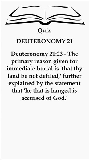 🔥 Ancient Law Unveiled: Why Immediate Burial? (Deuteronomy 21 Secrets) 🤔