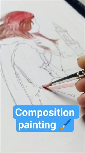 Composition painting of women #viral #art