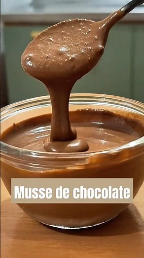 Musse de Chocolate em 5 minutos com 3 ingredientes, você vai amar!