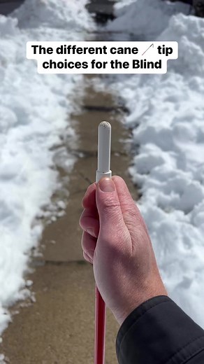 10K views · 182 reactions | This is a compilation of the different cane tip choices for the Blind & Visually Impaired. #blind #VisuallyImpaired #WhiteCane #OrientationAndMobility | Blind on the Move | Facebook