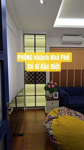 Phòng khách nhà phố mang hơi hướng Farmhouse #noithatchungcu #interiordesign #noithatskylight