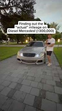 FINDING OUT THE ACTUAL MILEAGE ON THE DIESEL MERCEDES… #SHORTS