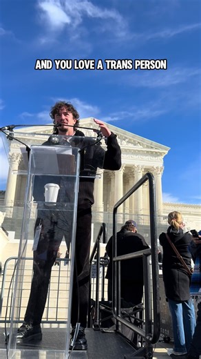 Sixth-grade me would have been in shock and awe that 29-year-old me stood on the steps of the Supreme Court in front of a microphone yesterday, advocating for trans rights. 🏳️‍⚧️ I see myself in Becky Pepper-Jackson. I see myself in Raquel Willis. I see myself in Chase Strangio. I see myself in every person who wishes they had access to gender-affirming care sooner, or in general. I see myself in every single person standing before me yesterday. Such extraordinary beauty, such unrelenting love.