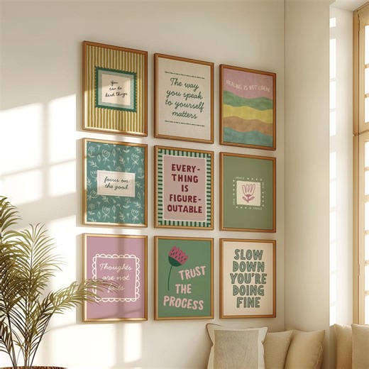 9 Mental Health Wall Art Prints: Hand-drawn Inspirational Posters for Therapy Office and Home Decor (digital Download) - Etsy