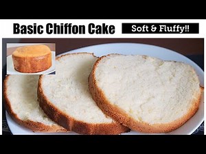 SIMPLEST AND EASIEST BASIC CHIFFON CAKE | How to make Basic Chiffon Cake