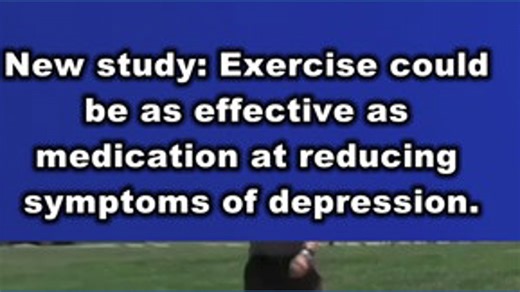 New study: Exercise is as effective as medication for treating depression