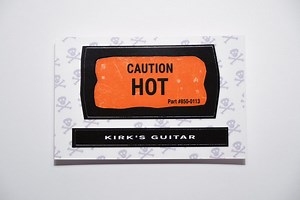 Caution Hot Sticker Set, Kirk Hammett, Guitar Stickers - Etsy