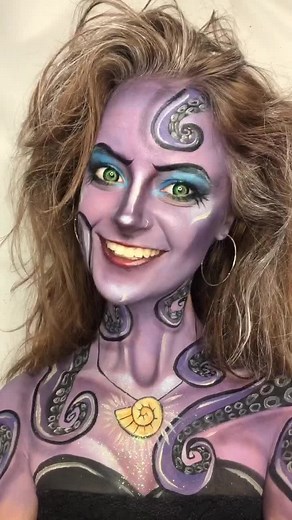 Disney Ursula Makeup Transformation Tutorial