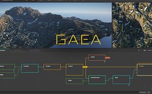 iBlender中文版插件 免费 Gaea 地形生成器 VS True-Terrain 地编 地理自然环境 Blender 插件 教程