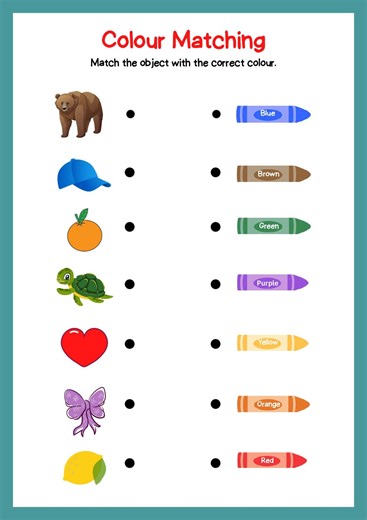 Matching Activity Sheets (numbers, Letters, Colours, Shapes), Preschool, Kindergarten, Digital Printables - Etsy