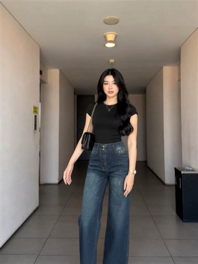 High Waist Jeans Outfit Ideas | Casual & Chic Inspiration