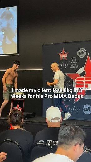 Another successful client of ours here at Locked In taking him from 85 to 77kg in just 3 weeks🔒 The method to success for this fight as far as nutrition was: - High protein filled whole food meals - Tapered calorie deficit based around training volume - Optimal carbs before and after training - Water load and Dehydration - Rehydration process with refeed protocol - Feeling optimal and ready to perform Thank you to Arshia for showing the power of a dialled in warrior mixed with a solid nutrition