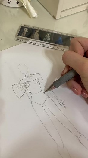 Elegant Dress Designs Drawing Tutorial