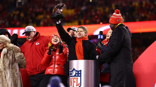 Chiefs Presented with the Lamar Hunt Trophy Following Their AFC Championship Win vs. the Bengals