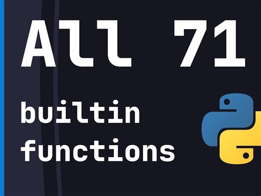 所有 71 个内置 Python 函数