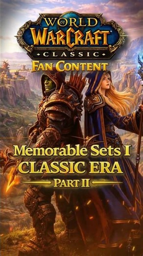 Memorable Classic Era Sets - Part II #shorts #worldofwarcraft #wowclassic #aiart