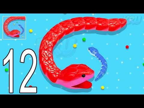 Snake Clash Gameplay Walkthrough Part 12 - Grow BIG & Dominate (iOS & Android)