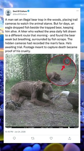 Eagle Helps Starving Bear Survive #Eagle #Bear #Wildlife #AnimalStories