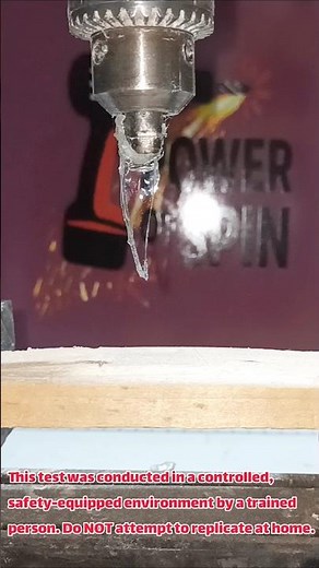 Will the glass explode or will the wood stand strong at 3000RPM? 💥🪵#shorts #PowerOfSpin