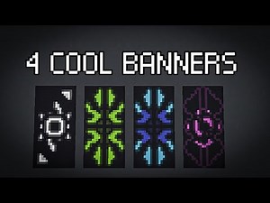 Minecraft : 4 Cool Banner Designs #6 | Tutorial