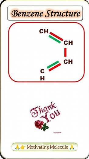 Structure of Benzene #benzene #structure #molecules #bond