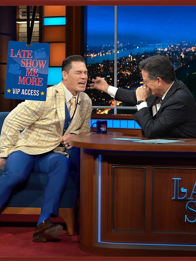 What happens when the cameras stop rolling with @johncena? Click the link in our bio or story to find out in this week’s #LateShowMeMore, which also includes backstage moments with #BryanCranston, #DemiMoore, #EmmaStone, @asakelife and many more! #Colbert