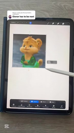 Drawing Eleanor Chipmunk as a Human Character