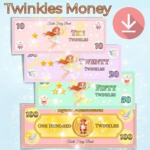 Tooth Fairy Money Printable – Magical Twinkle Fairy Bank Notes for Girls – Instant Download - Etsy Canada