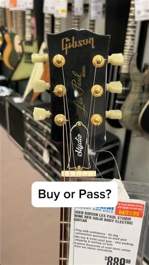 Buy or Pass? Gibson Les Paul Studio in “Wine Red” #gibson #lespaul #lespaulstudio #guitar #guitarist