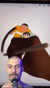 1M views · 8.7K reactions | Crazy Anime Art 掠 #doraemon #art #artist #shizuoka #gian #anime #animeart | Satvik Subramaniam | Facebook