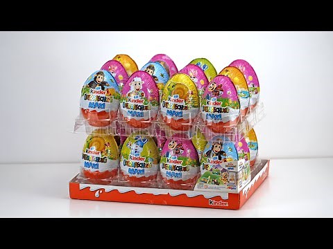 Unwrapping Kinder Surprise Maxi Easter 2025 - Big Unboxing x 24