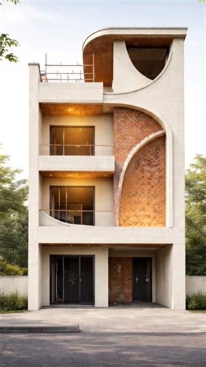 Latest Home Front Design | Simple & Elegant 3 Floor Elevation