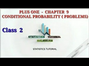 PLUS ONE - CHAPTER 9 - CONDITIONAL PROBABILITY - PROBLEMS - CLASS 2