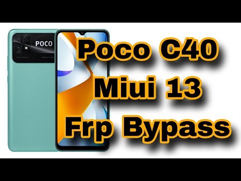 Frp Bypass Poco C40 Miui 13 Manual Without Pc ✅✅