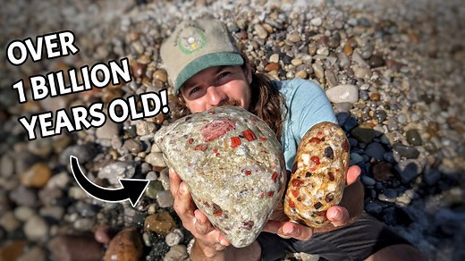 A Rock Pickers Paradise ¦ We Found TONS of Pudding Stones & Petoskey Stones on a Lake Huron Beach