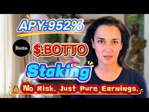 💸 Earned $1,800 in 2 Days! Staking BOTTO for 900%+ Annual Yield – My Full Crypto Staking Guide!