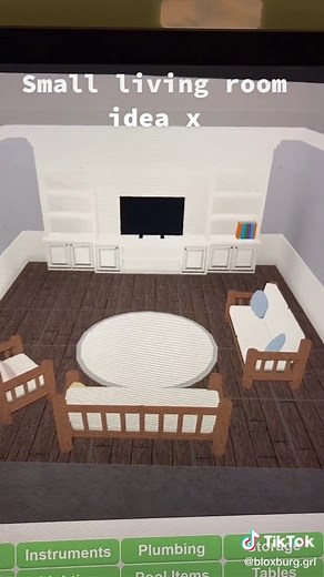 Small living room idea💗🦕#roblox #fypシ #getthisontheforyoupage #followme #likethis #bloxburgbuild #livingroomdecor #CloseYourRings #HowDoYouHUGO