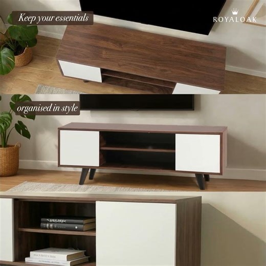 Royaloak Stylish TV Unit Ideas to Transform Your Living Room | Modern & Functional