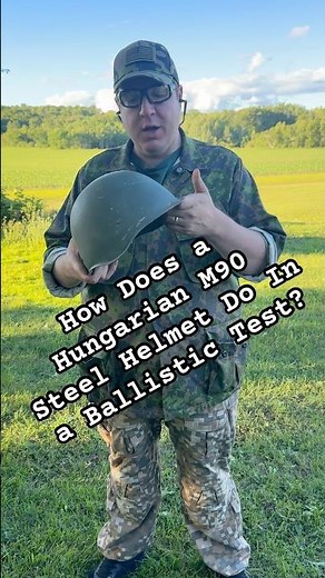 Hungarian M90 Steel Helmet Ballistic Test. #history #helmet #hungary #pewpew #army #military