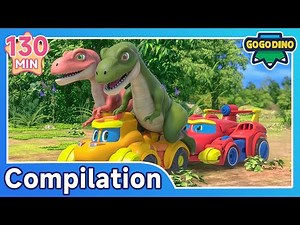 🔥 GOGODINO S7 | EP01-13 Full Compilation 1 | Dinosaur Explorer Cartoon for Kids | 130min Fun